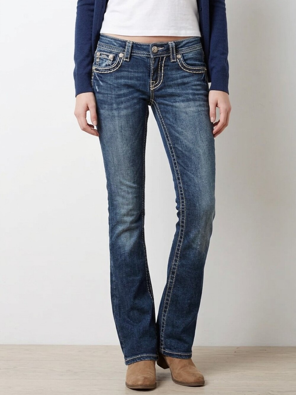 Miss Me Jeans Size 28 Women’s Medium Blue Wash Bootcut Jeans